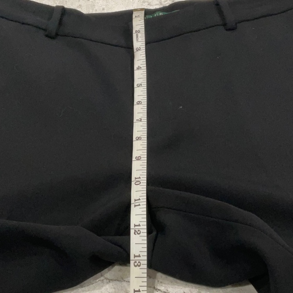 LAUREN RALPH LAUREN black dress pants 👖 with two pockets size 10 - Picture 8 of 11